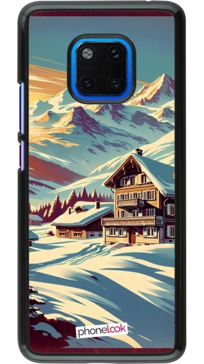 Coque Huawei Mate 20 Pro - Chalet montagne enneigée