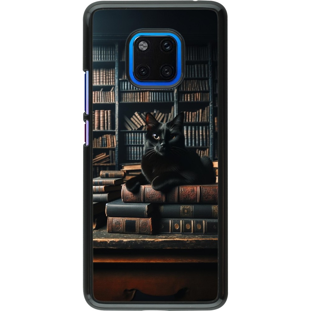 Coque Huawei Mate 20 Pro - Chat livres sombres