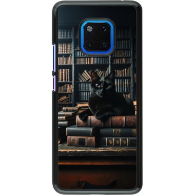 Coque Huawei Mate 20 Pro - Chat livres sombres