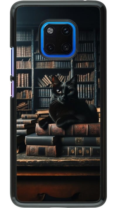 Coque Huawei Mate 20 Pro - Chat livres sombres