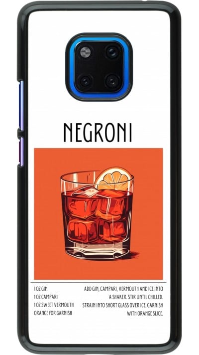 Coque Huawei Mate 20 Pro - Cocktail recette Negroni