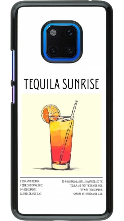 Coque Huawei Mate 20 Pro - Cocktail recette Tequila Sunrise