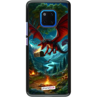 Coque Huawei Mate 20 Pro - Dragon Volant Forêt Trésor