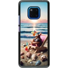 Coque Huawei Mate 20 Pro - Emoji caca sur chaise longue