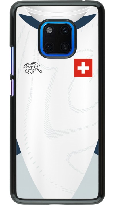 Coque Huawei Mate 20 Pro - Maillot de football Suisse Extérieur personnalisable