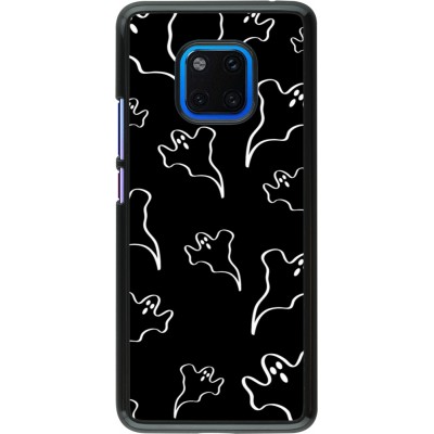 Coque Huawei Mate 20 Pro - Halloween 2024 black and white ghosts