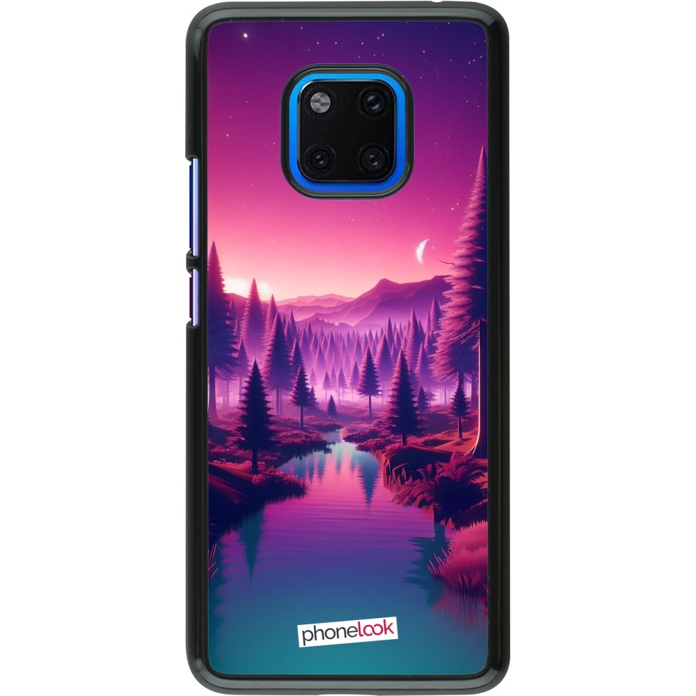 Coque Huawei Mate 20 Pro - Paysage Violet-Rose