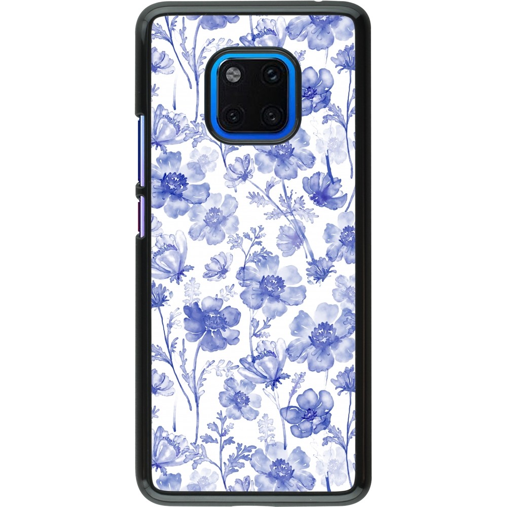 Coque Huawei Mate 20 Pro - Spring 23 watercolor blue flowers