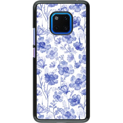 Coque Huawei Mate 20 Pro - Spring 23 watercolor blue flowers