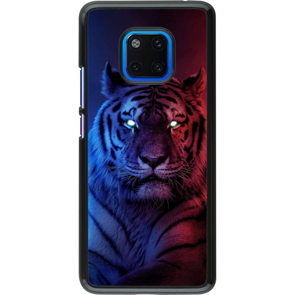 Coque Huawei Mate 20 Pro - Tiger Blue Red