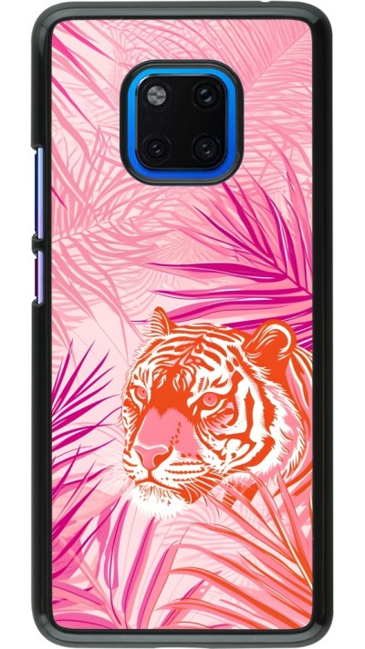 Coque Huawei Mate 20 Pro - Tigre palmiers roses