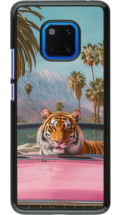 Coque Huawei Mate 20 Pro - Tigre voiture rose