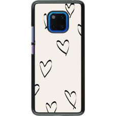 Coque Huawei Mate 20 Pro - Valentine 2023 minimalist hearts