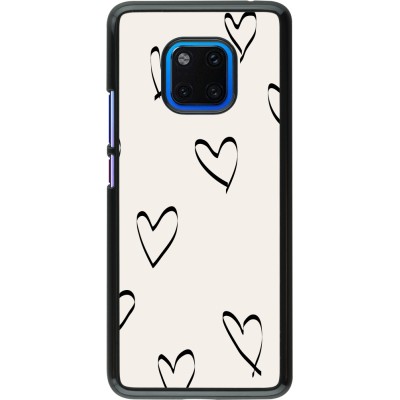 Coque Huawei Mate 20 Pro - Valentine 2023 minimalist hearts