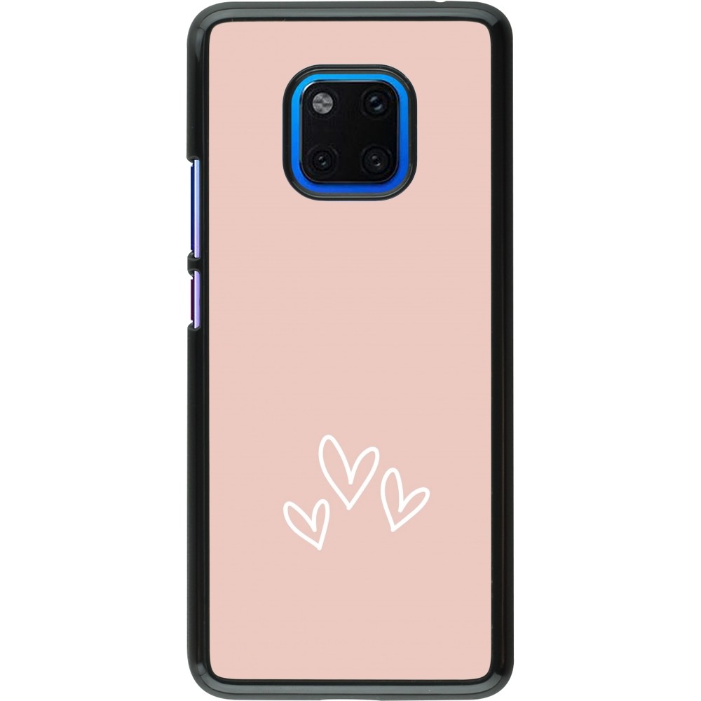 Coque Huawei Mate 20 Pro - Valentine 2023 three minimalist hearts