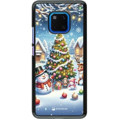 Coque Huawei Mate 20 Pro - Noël 2023 bonhomme de neige et sapin