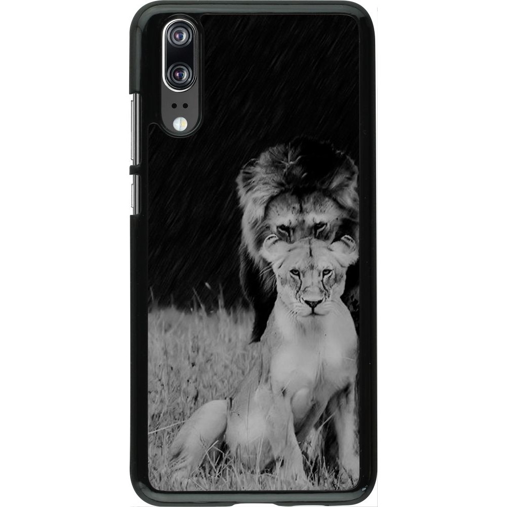 Coque Huawei P20 - Angry lions