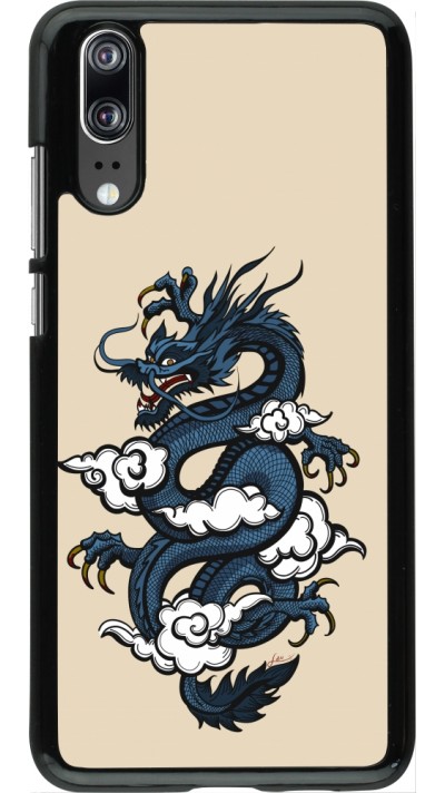 Coque Huawei P20 - Blue Dragon Tattoo