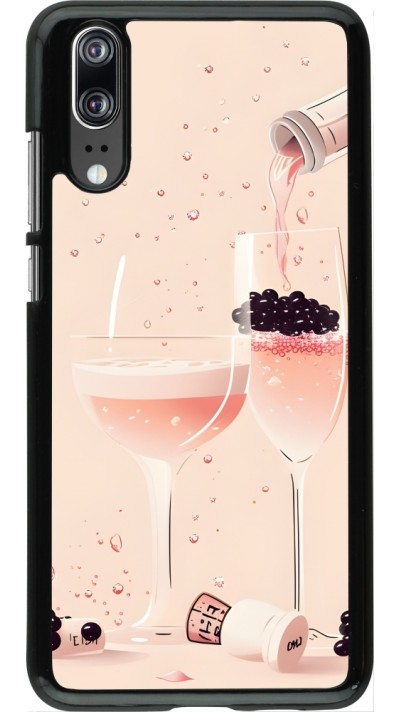 Coque Huawei P20 - Champagne Pouring Pink