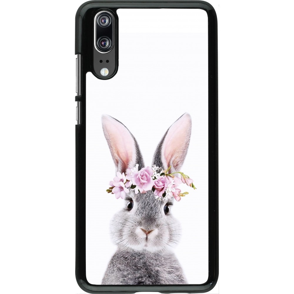 Coque Huawei P20 - Easter 2023 flower bunny