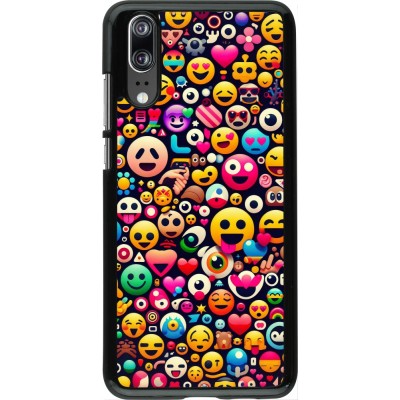 Coque Huawei P20 - Emoji Mix Color