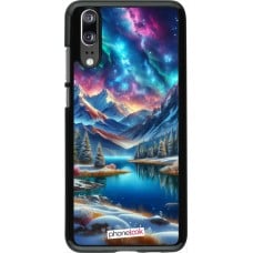 Coque Huawei P20 - Fantasy Mountain Lake Sky Stars