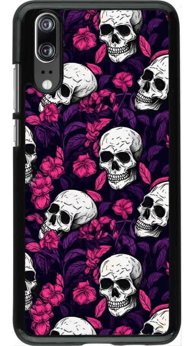 Coque Huawei P20 - Halloween 2024 romantic skulls