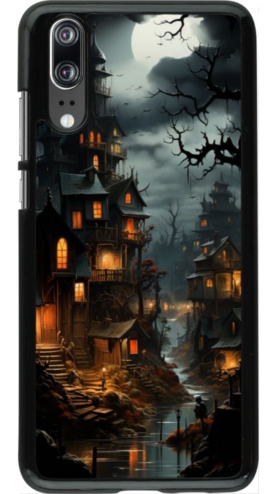 Coque Huawei P20 - Halloween 2024 scary town