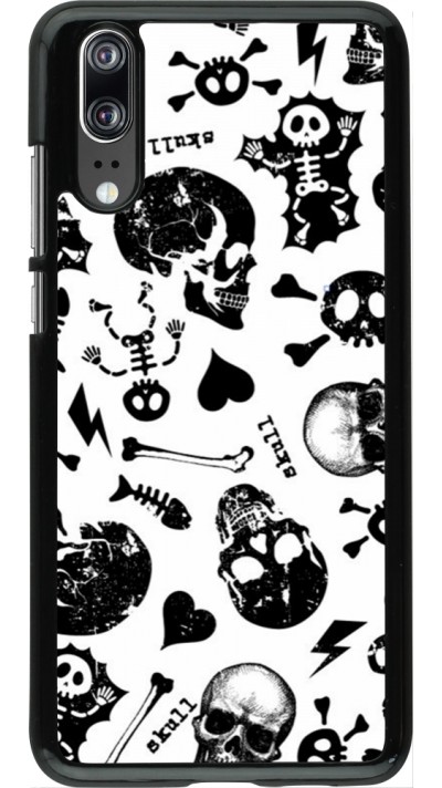 Coque Huawei P20 - Halloween 2024 skeleton mix