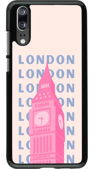 Huawei P20 Case Hülle - London Pink Print