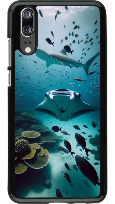 Huawei P20 Case Hülle - Manta Lagune Reinigung