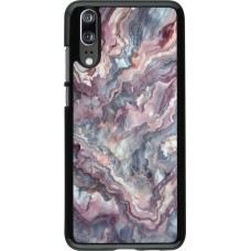 Coque Huawei P20 - Marbre violette argentée