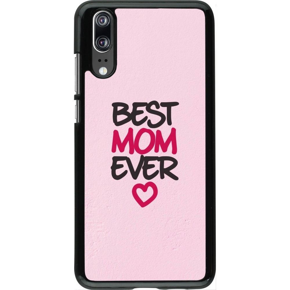 Coque Huawei P20 - Mom 2023 best Mom ever pink