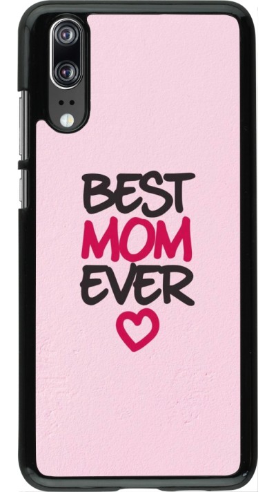 Coque Huawei P20 - Mom 2023 best Mom ever pink