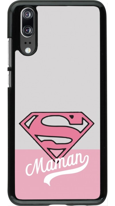 Coque Huawei P20 - Mom 2024 Super hero maman