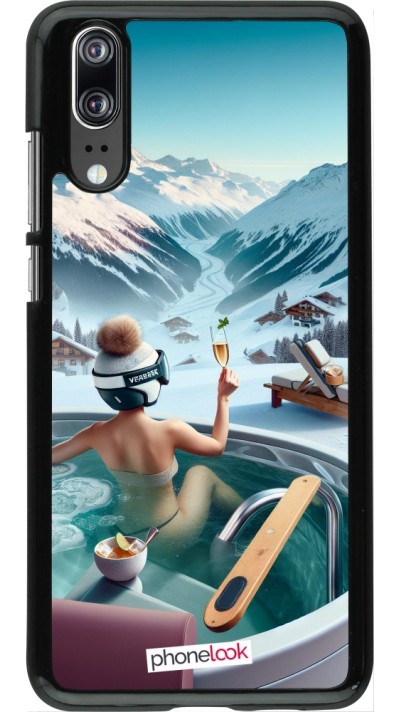 Coque Huawei P20 - Montagne Glamour Jacuzzi