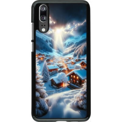 Coque Huawei P20 - Mont Neige Lumière