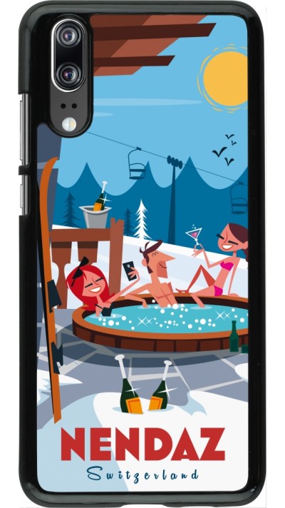 Coque Huawei P20 - Nendaz Mountain Jacuzzi