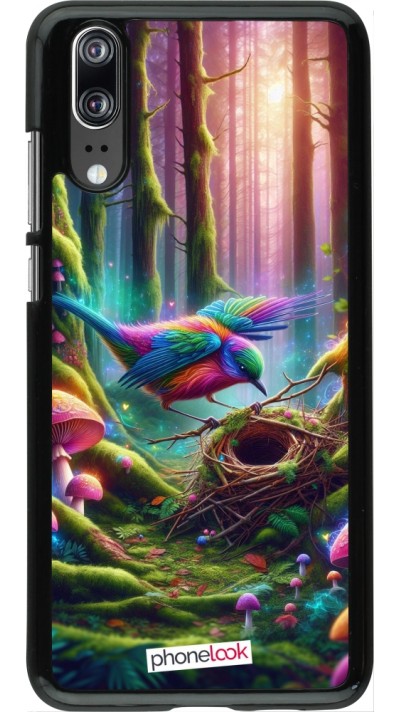 Coque Huawei P20 - Oiseau Nid Forêt