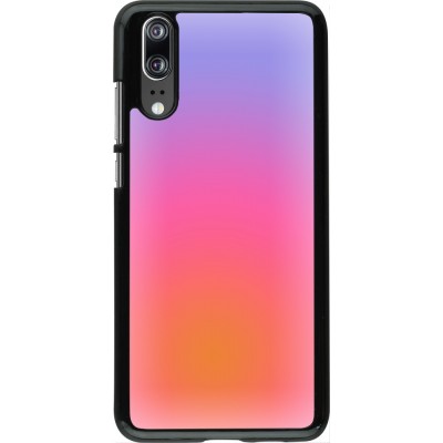 Coque Huawei P20 - Orange Pink Blue Gradient