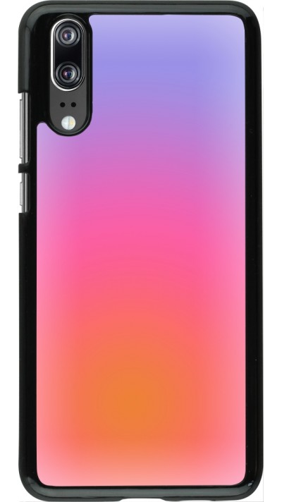 Coque Huawei P20 - Orange Pink Blue Gradient