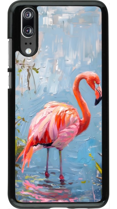 Coque Huawei P20 - Paint Flamingo