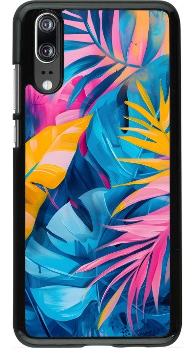 Coque Huawei P20 - Palms Blue