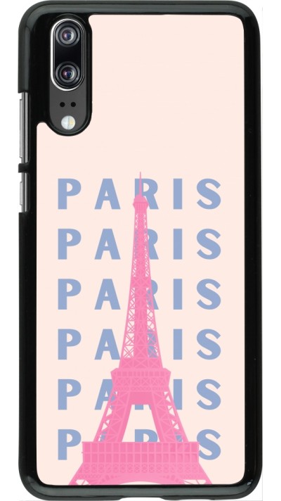 Coque Huawei P20 - Paris Pink Print