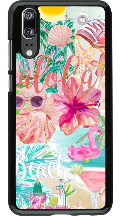 Coque Huawei P20 - Preppy Collage Aloha