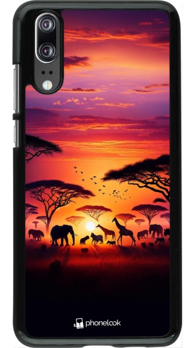 Coque Huawei P20 - Safari sunset wildlife