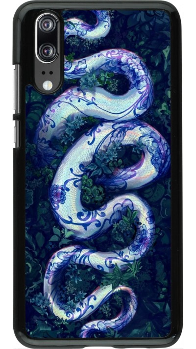 Coque Huawei P20 - Serpent Blue Anaconda