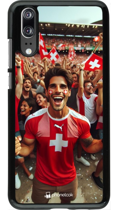 Coque Huawei P20 - Supporter Suisse Euro 2024