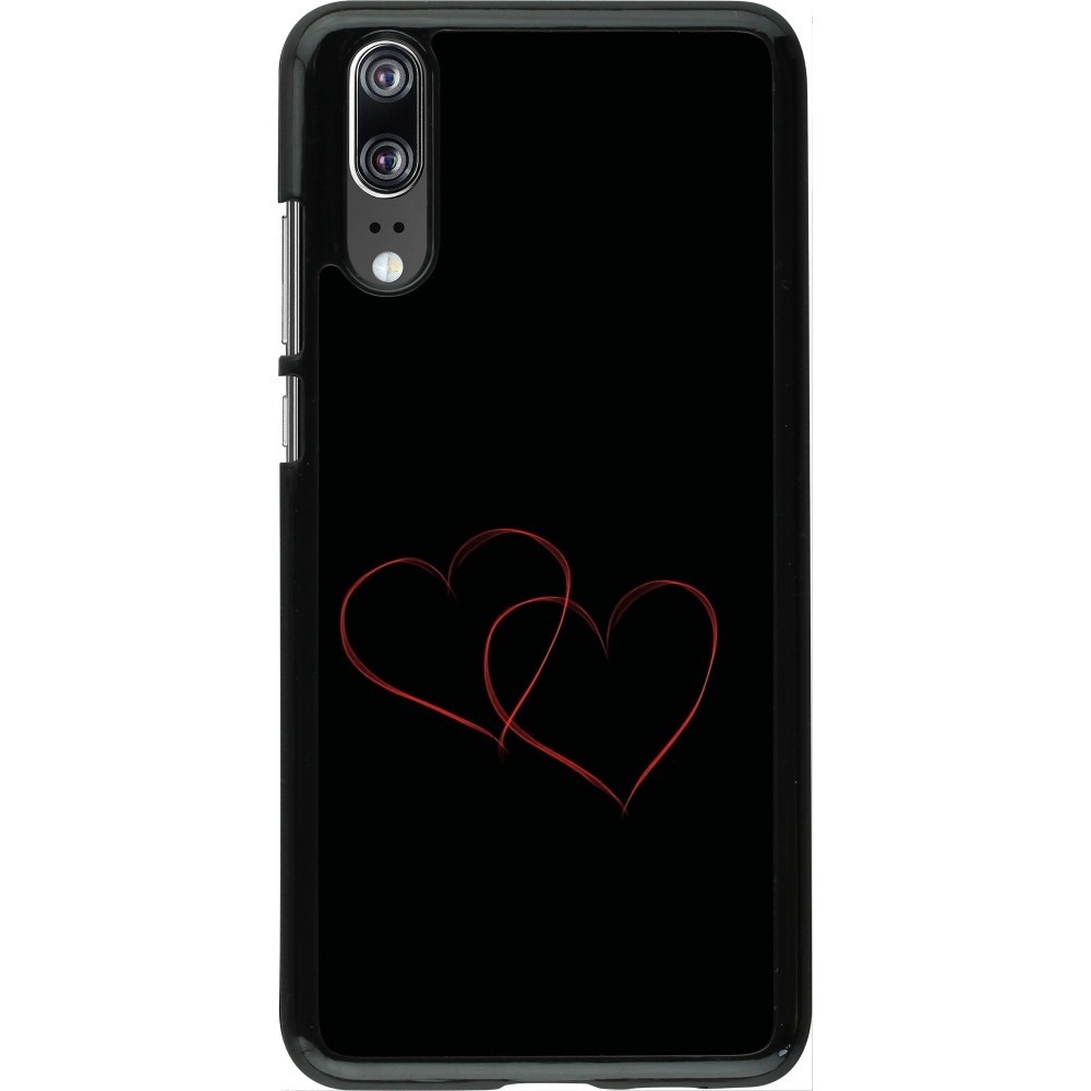 Coque Huawei P20 - Valentine 2023 attached heart