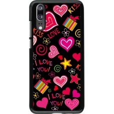 Coque Huawei P20 - Valentine 2023 love symbols